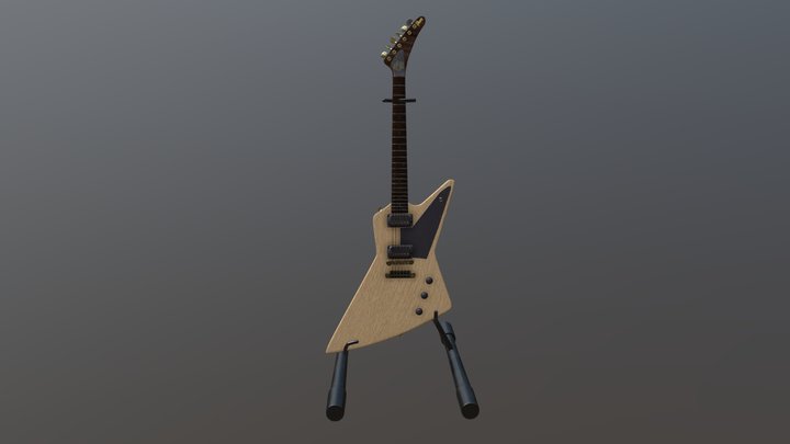 Guitar Gibson Explorer 1984 3D Model