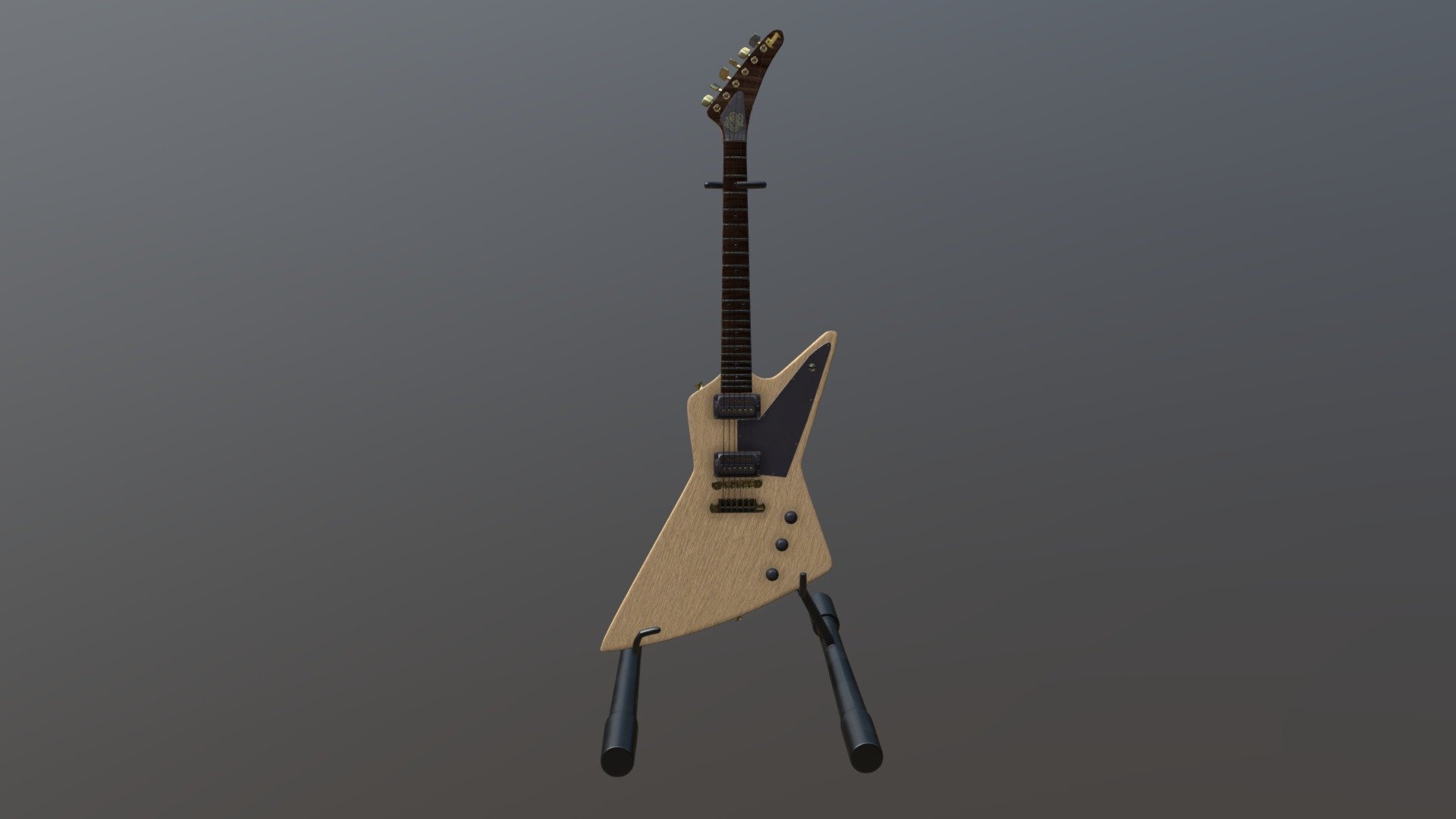Guitar Gibson Explorer 1984 3D model by belanvladislav [d3db1ae