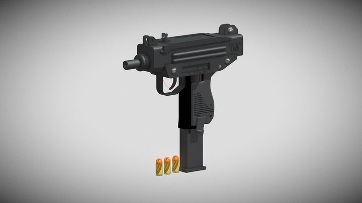 UZI gun model 3D Model