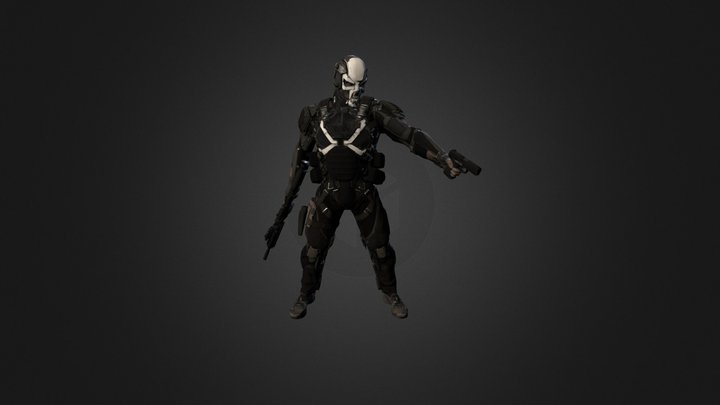 Crossbone for Marvel cinematic Captain America 3D Model