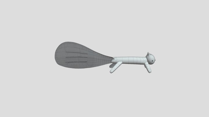 Squirrel Spoon 3D Model