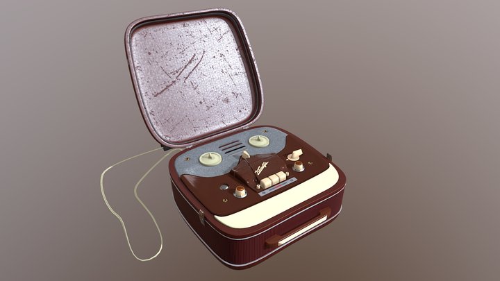 Record player "Комета" 3D Model