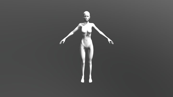 Mona Low Poly 3D Model