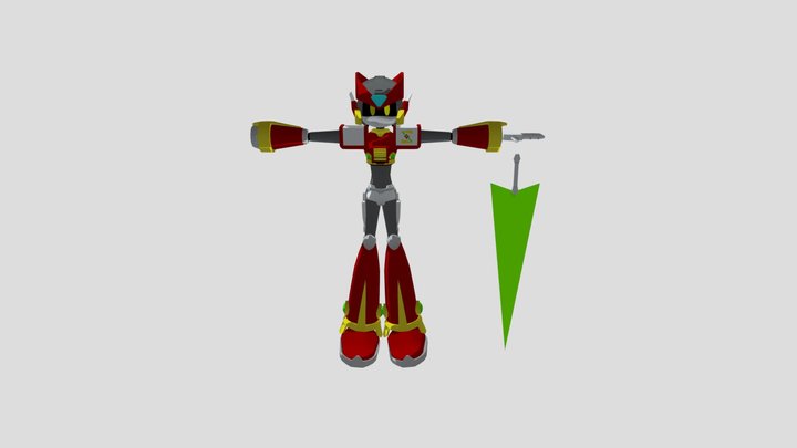 Megaman Zero x Murder Drones by FilipeFlemarion 3D Model
