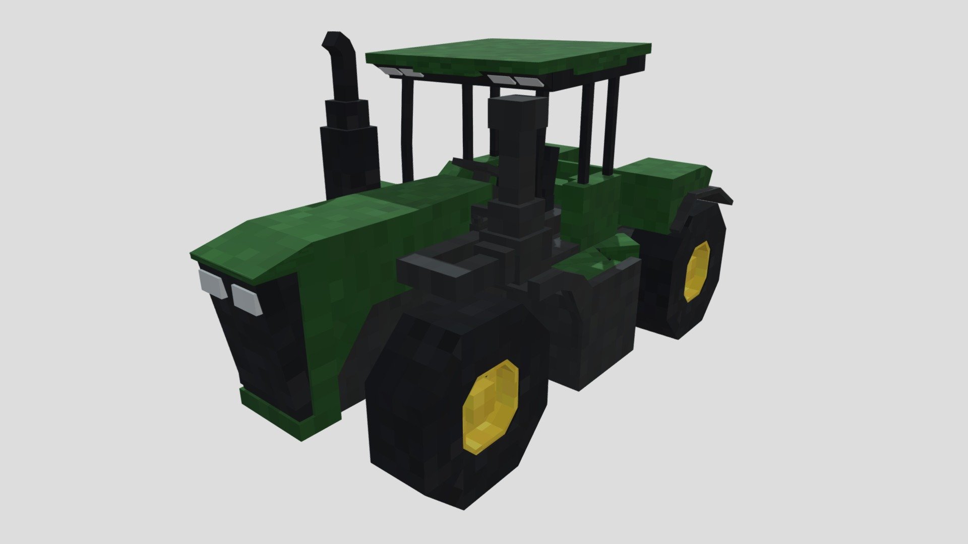 Minecraft - Big tractor - 3D model by BartekBW (@rojdanbw) [d3dfce2 ...
