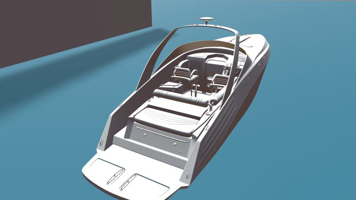 Motorboat Riva-Boat 3D Model