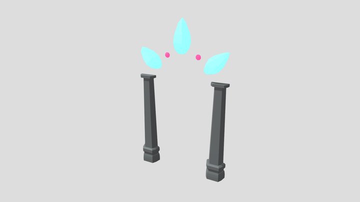 Portal Low Poly Style 3D Model
