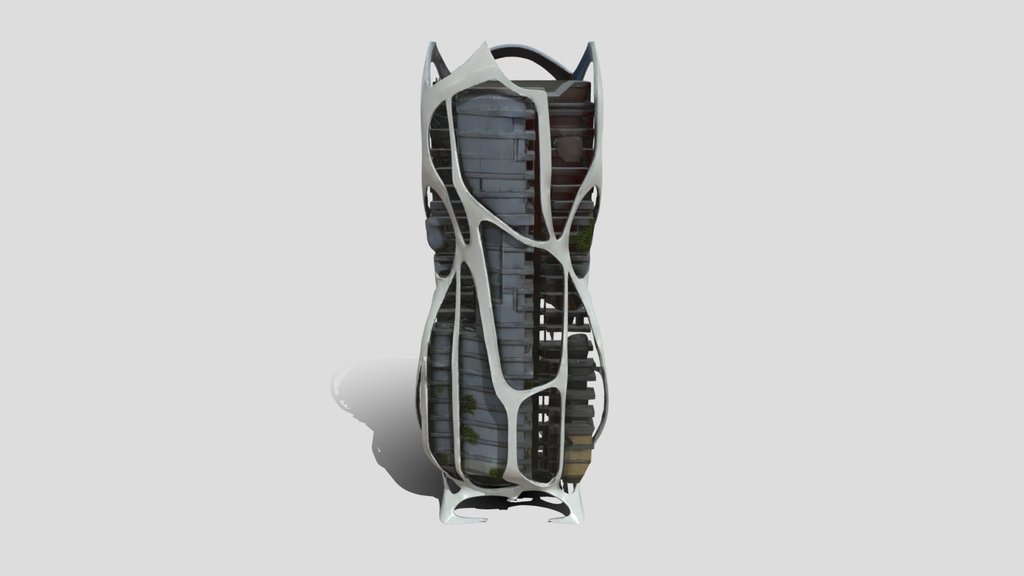 Futuristic Building 3d Model