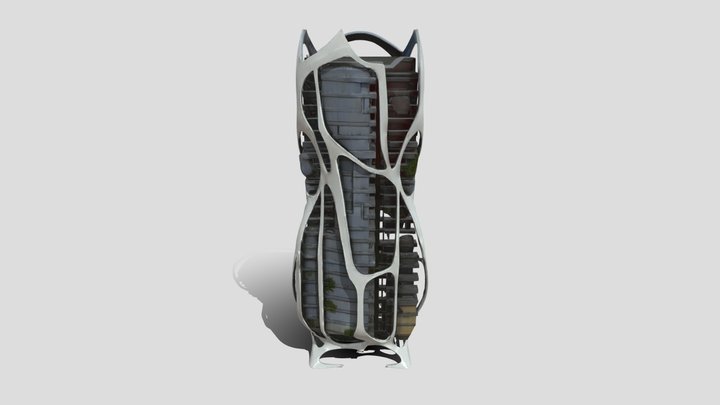 Futuristic Building 3d Model