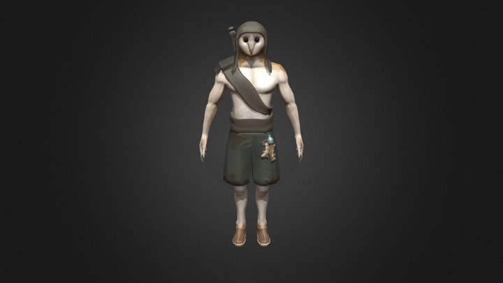 Owl Redo Rigged 3D Model