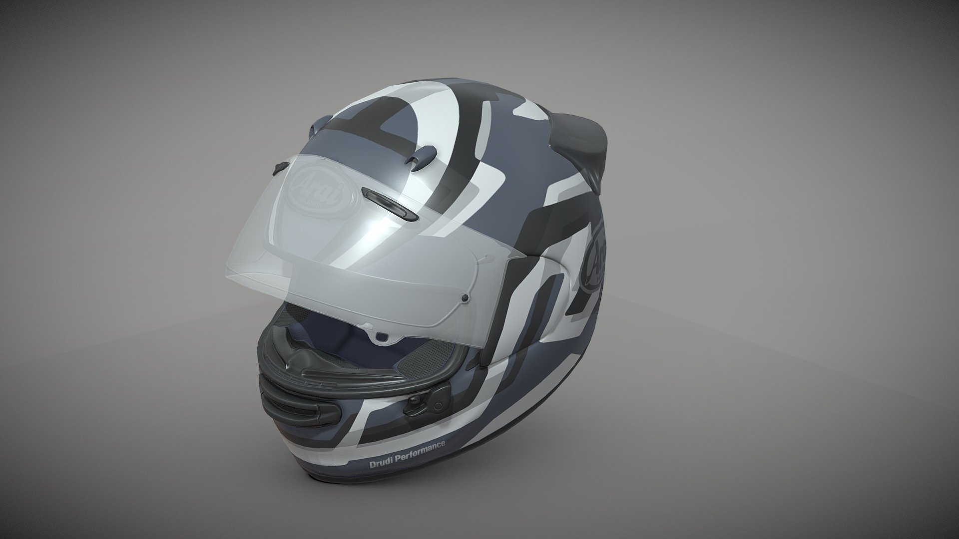arai helmet 3d model Helmet Arai Quantic Grey