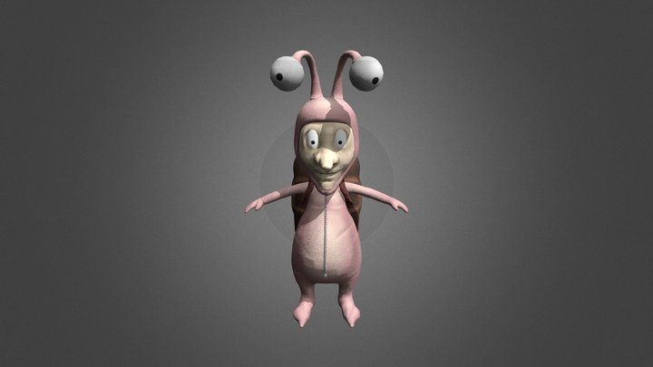 Snail Character - House Attack 3D Model