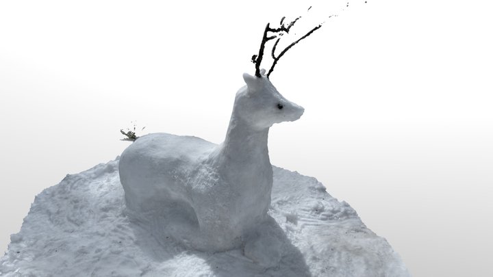 Snow Deer 3D Model