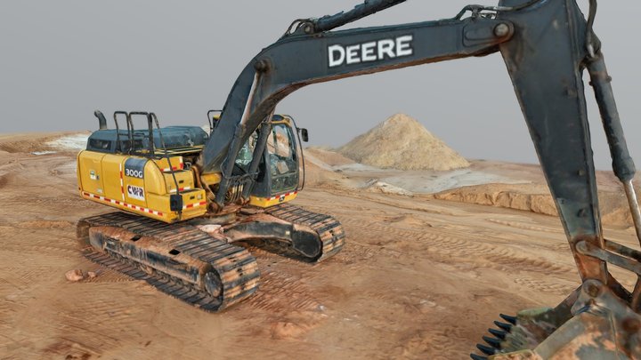 John Deere 300G Excavator 3D Model