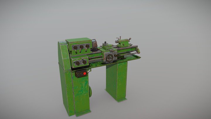 Lathe 3D Model