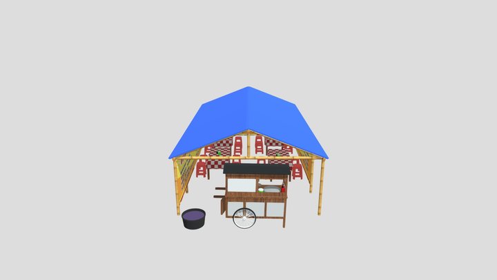 Bakso,Pecel lele,Mie ayam 3D Model