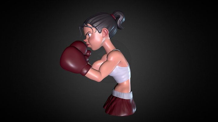 Fight Like a Girl 3D Model
