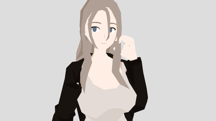 Alisa Jakova (low poly) 3D Model