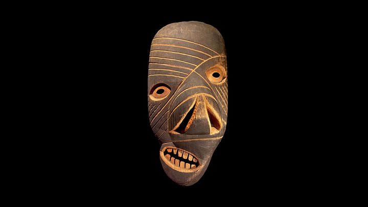 Inuit wooden mask 3D Model