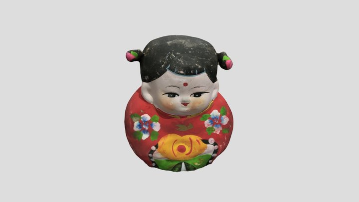 Doll clay sculpture 3D Model
