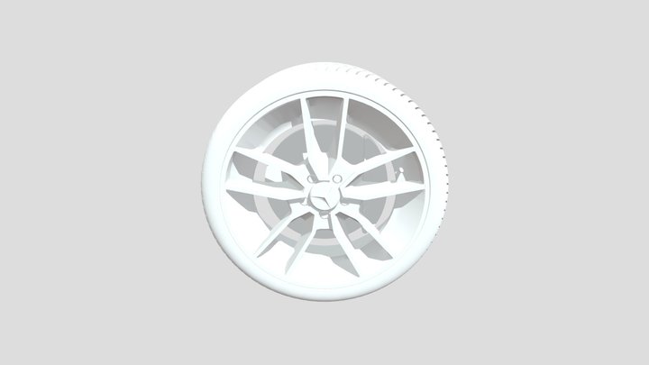 Custom Amg Wheel 3D Model