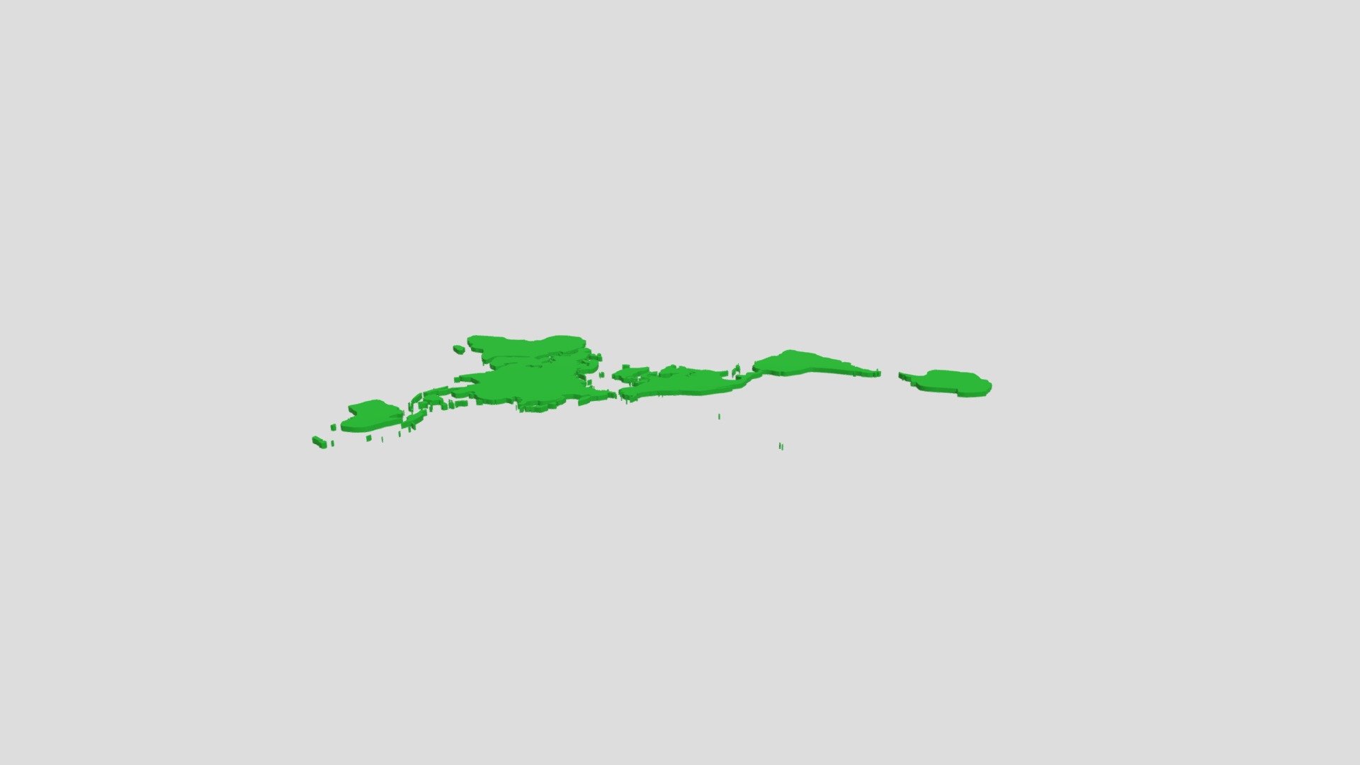 Dymaxion World Projection Map