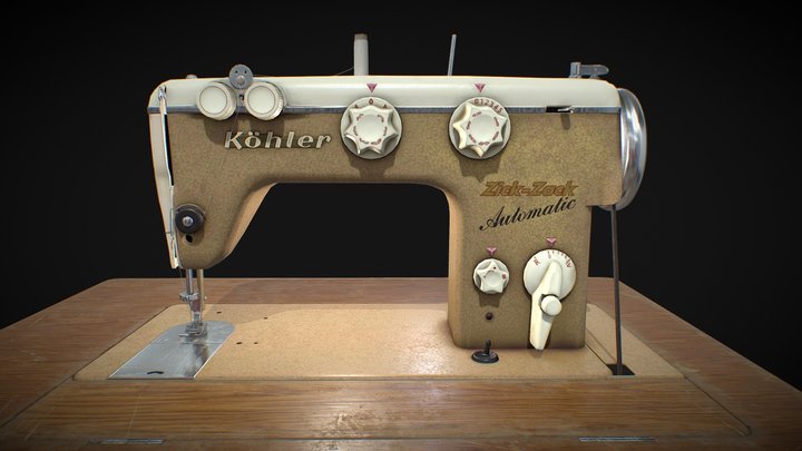 Kӧhler Zick- Zack Automatic Sewing Machine 3D Model