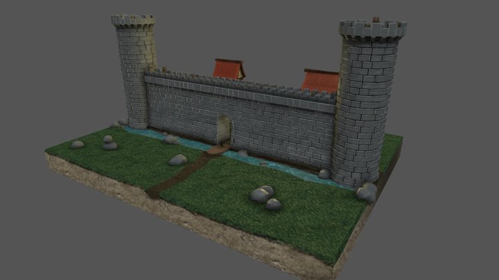Medieval Scene 3D Model