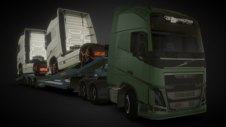 Volvo FH16 (Euro Truck Sim) 3D Model