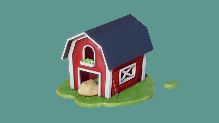 Day 1 - Barn #3December2022Challenge 3D Model
