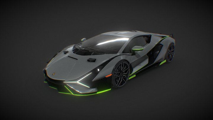 Lamborghini Sian FKP 37 Custom 3D Model