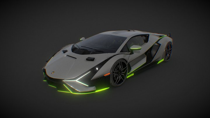 Lamborghini Sian FKP 37 Custom 3D Model