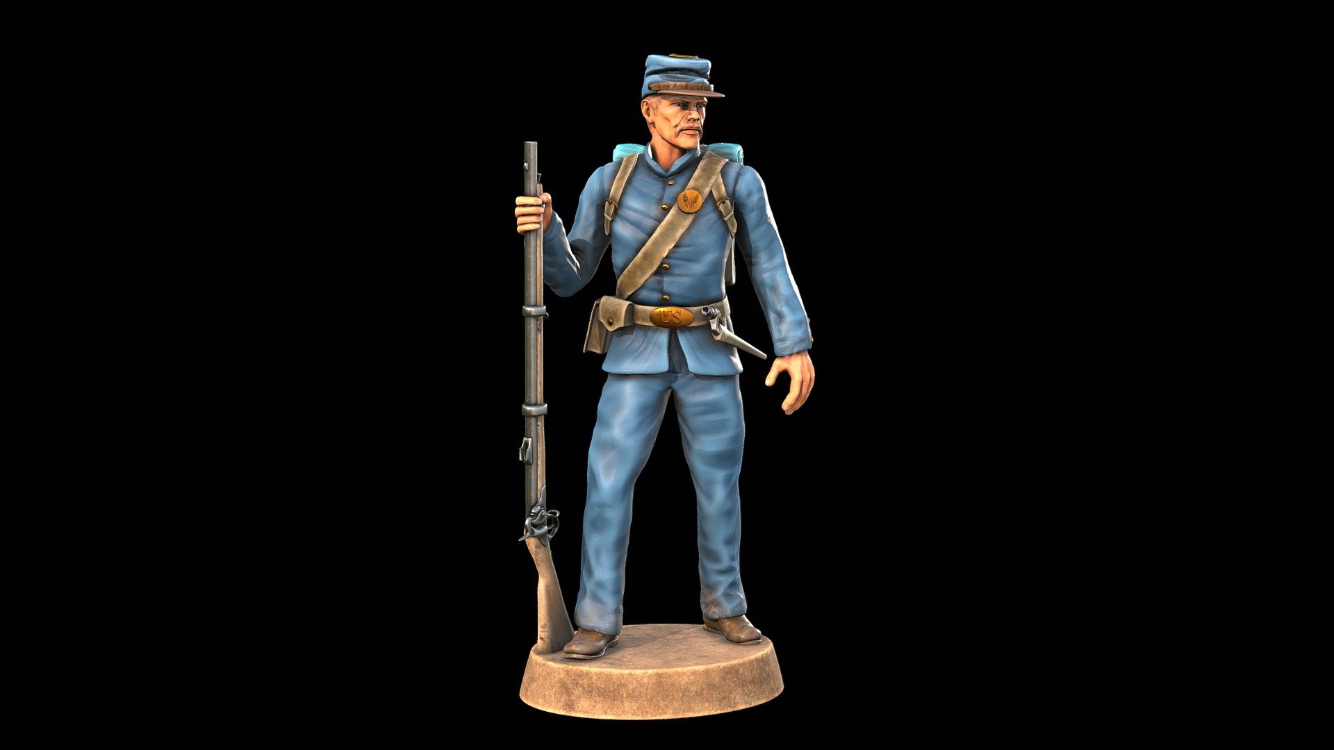 3d printable Union Soldier free Download Free 3D model by Andy