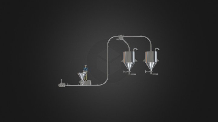 DILUTE - PRESSURE CONVEYING SYSTEM 3D Model