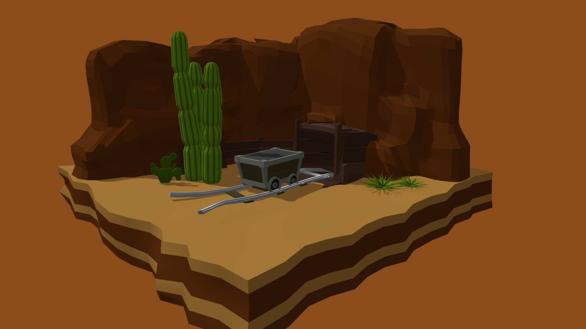 Mine envoirment — Sketchfab embed 3D viewer