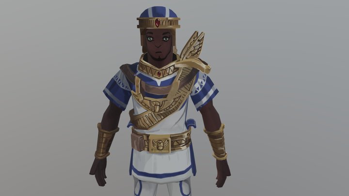 [Student Work] Egyptian Guardian 3D Model