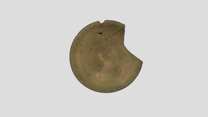 「武蔵国分寺跡出土の緑釉花文皿」（武蔵国分寺跡第8次調査） 3D Model