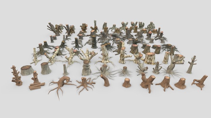 Cut_tree 3D models - Sketchfab