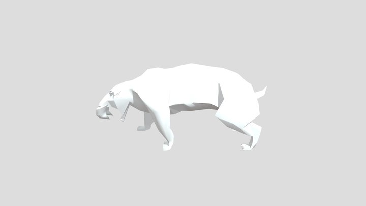 Sabretooth Tiger 3D Model