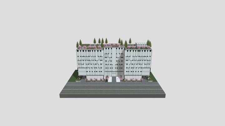 Низкополигональная модель, Большой Тишкинский 3D Model