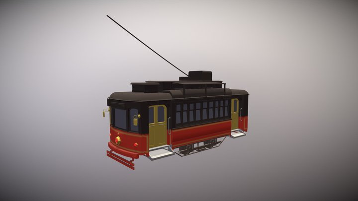Tram 3D Model