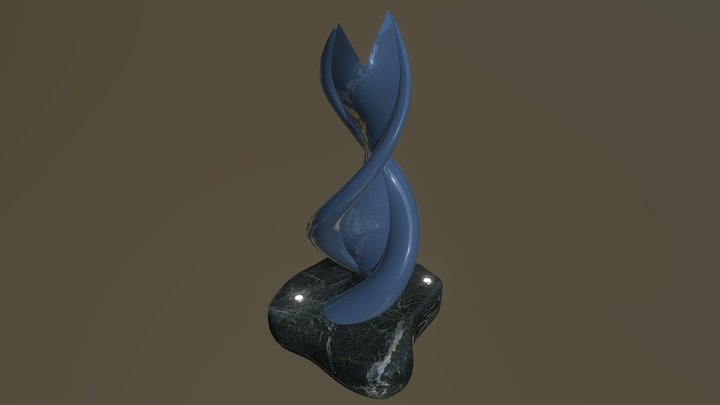 Modern Organic Sculpture 3D Model