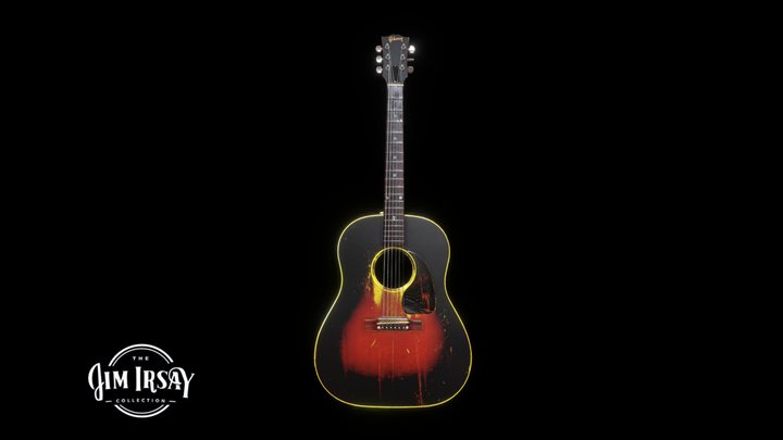 Janis Joplin 1953 Gibson J-45 3D Model