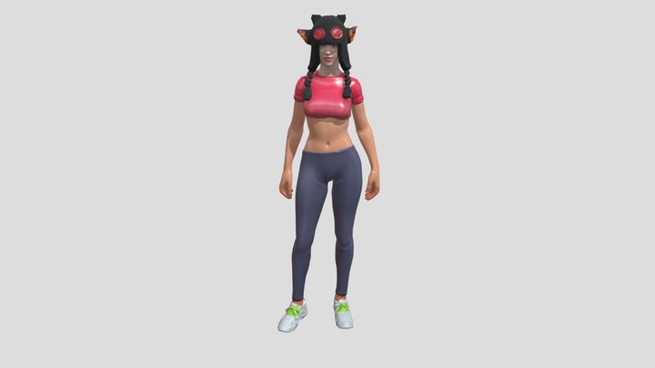 Modelo free fire movimiento 3D Model