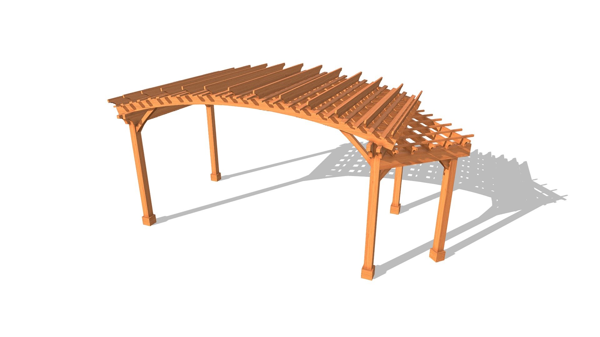 Custom Sebastopol Pergola - 14' L x 24" W - 3D model by FR- Conceptual ...