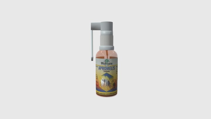 Medicine Glass Bottle 3D Model