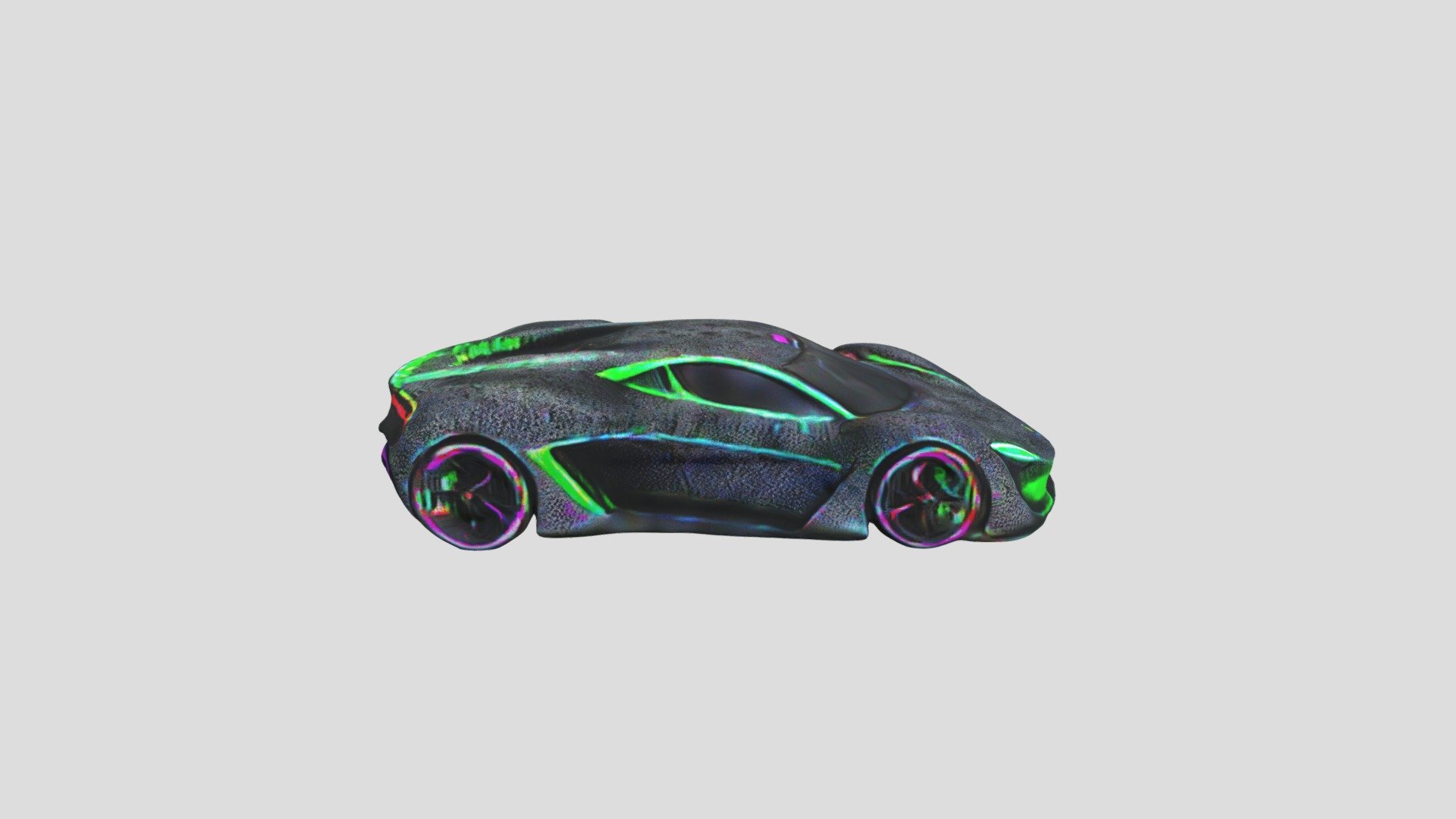 Neon Concept Car - Futuristic - Download Free 3D model by WA7KVI ...