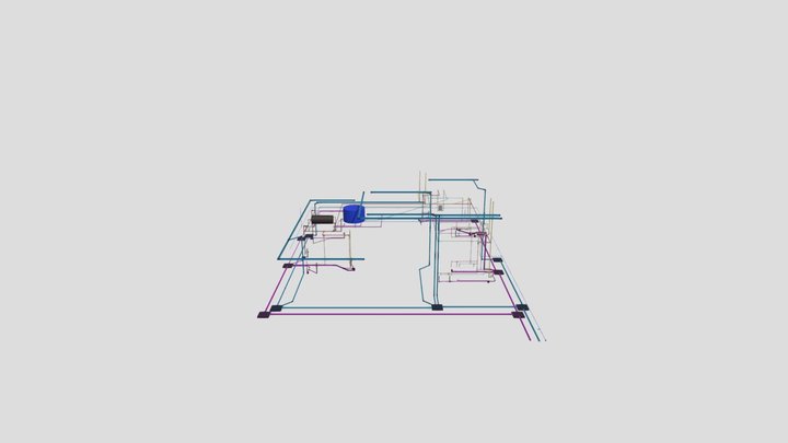 Projeto Hidrossanitário 3D Model