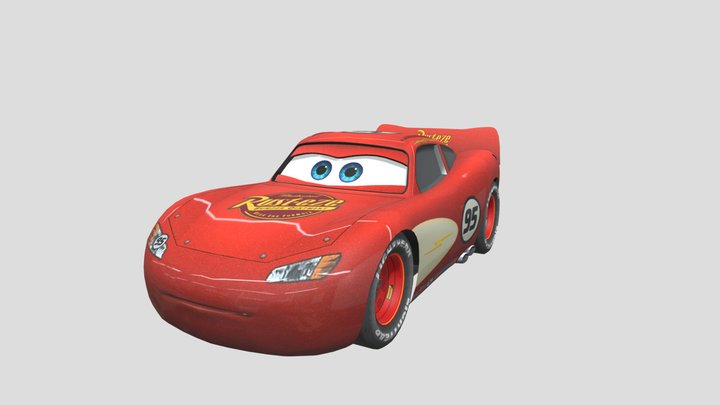 Lightning McQueen (Race-O-Rama) 3D Model
