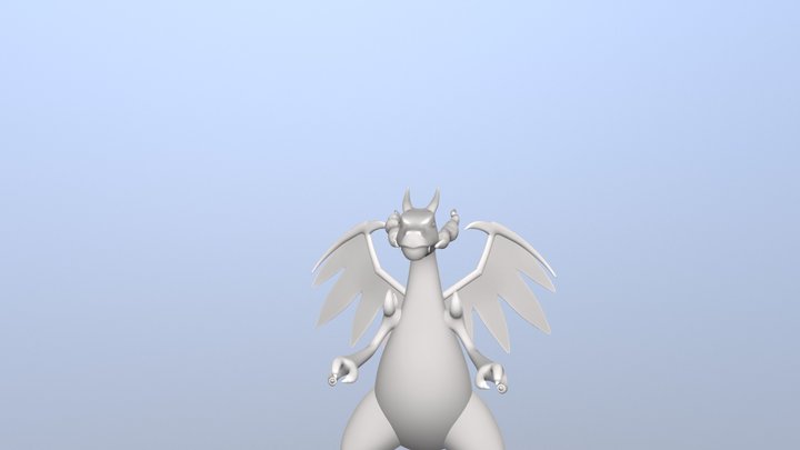 Mega Charizard (Winter Update!) 3D Model